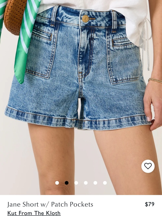 Kut from the Kloth Pants - Kut from the Kloth Jane with Patch High-Rise Denim Shorts